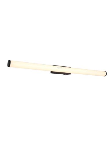 Arandela LED grande para espelho de banheiro com interruptor Mattimo Black Trio Lighting | LeonLeds