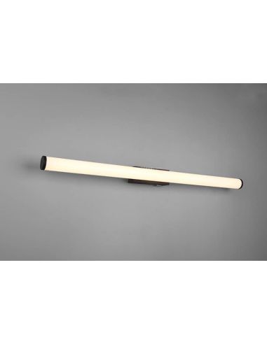 Arandela LED para espelho de banheiro com interruptor Mattimo preto Trio Lighting | LeonLeds