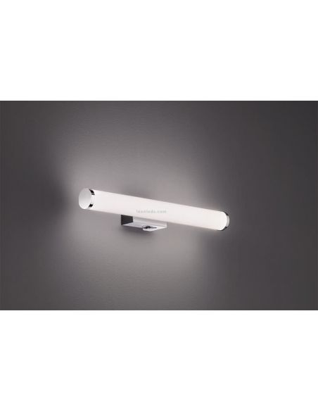 Baño con dos espejos y dos Apliques LED para espejo de baño con interruptor Mattimo cromado Trio Lighting | LeonLeds