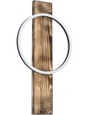 Applique murale d'intérieur LED bois et noire Boyal 12W 1700Lm 99353 | leonleds