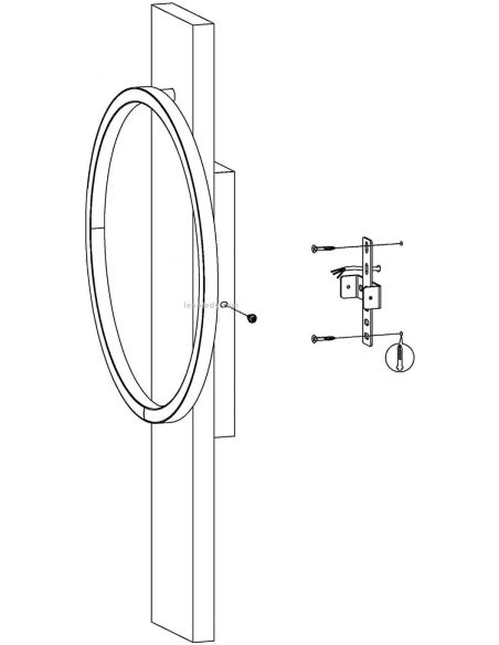 Como instalar Aplique interior LED de madera ennegrecida y negro Boyal 12W 1700Lm | LeonLeds