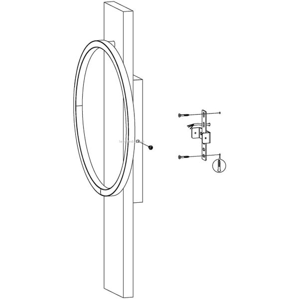 Como instalar Aplique interior LED de madera ennegrecida y negro Boyal 12W 1700Lm | LeonLeds