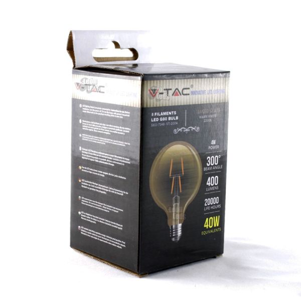 Ampoule LED Vintage E27 4W G80 Globo...