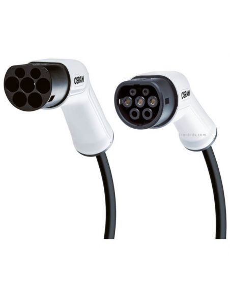 Cable de carga 7 Pin de 5 metros para vehículos eléctricos 7,2kWh Osram OCC23205 | LeonLeds