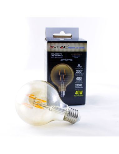 Ampoule LED Vintage E27 4W G80 Globo...