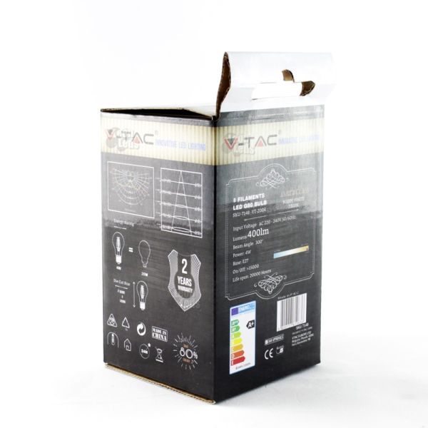 Ampoule LED Vintage E27 4W G80 Globo...