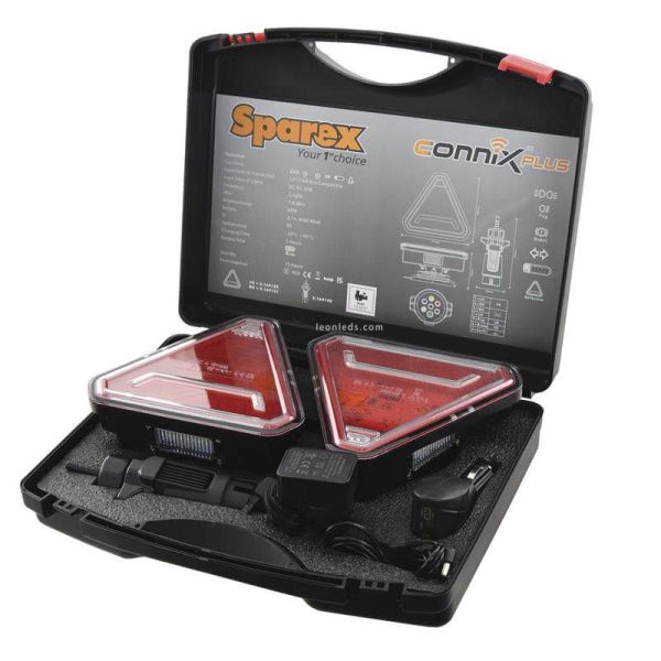 Estojo Connix Plus sem fio Triângulo Luzes LED com fixação magnética 12V 5 Funções 162710 | leonleds