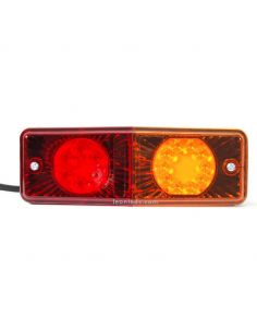 Feu arrière à LED pour tracteur rectangulaire 487 12V-24V 3 Fonctions | leonleds