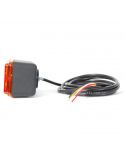 Piloto trasero LED para tractor rectangular 487 12V-24V 3 Funciones | LeonLeds