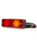 Piloto trasero LED para tractor rectangular 487 12V-24V 3 Funciones | LeonLeds