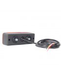 Piloto trasero LED para tractor rectangular 487 12V-24V 3 Funciones | LeonLeds
