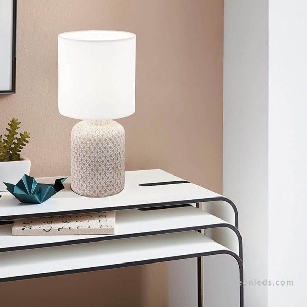 Ambiente Lampe de table blanche Bellariva 97773 Eglo | leonleds