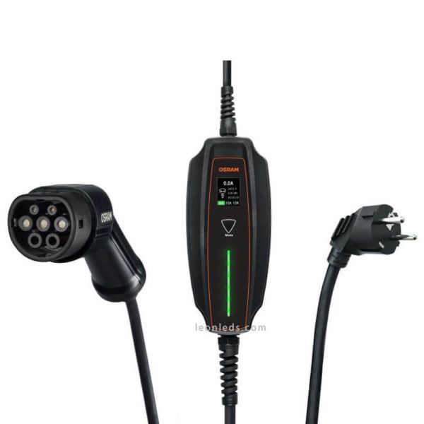 Cargador portatíl 7 Pin para vehículos eléctricos Tipo 2 BATTERYcharge OPC20A05 Osram | LeonLeds