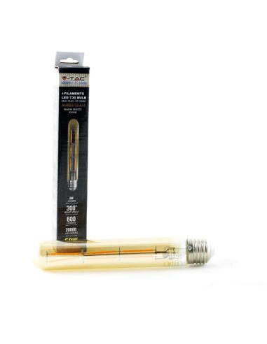 Bombilla Led E27 T30 -6W- Filamento 360º 