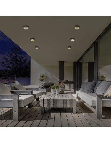 Plafón Ania de techo de aluminio LED 6W - LeonLeds