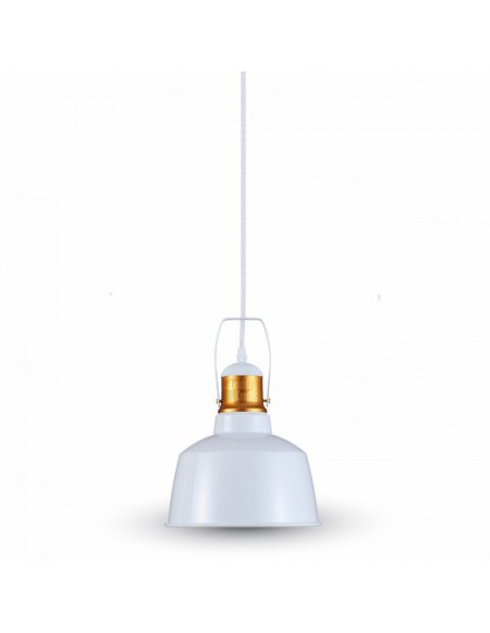 Plafonnier Vintage Blanc et Or 3729 Vtac Suspension | leonleds