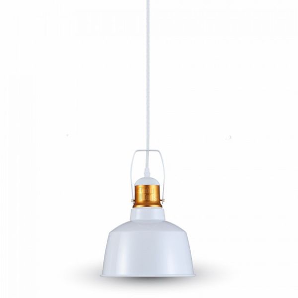 Lâmpada de teto vintage branca e dourada 3729 Vtac Suspensão | leonleds