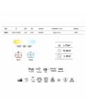 Plafón LED Mini Ventilador Negro Tibet | LeonLeds Iluminación
