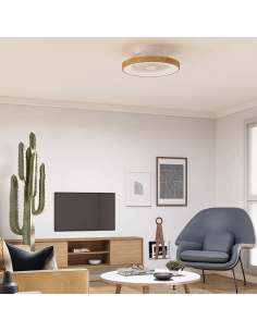 Ventoinha de madeira LED Tibet 7806 Mantra Mini | LeonLeds 2