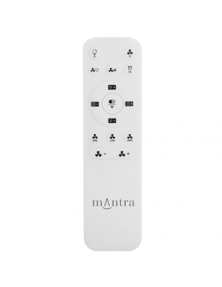 Mini Ventilateur de plafond LED en bois Tibet 7806 Mantra avec télécommande intégrée | LeonLeds