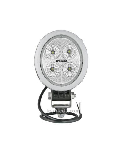 Faro Ovalado LED Gris de 2000Lm 10,5V hasta 30V DC Wesem | LeonLeds