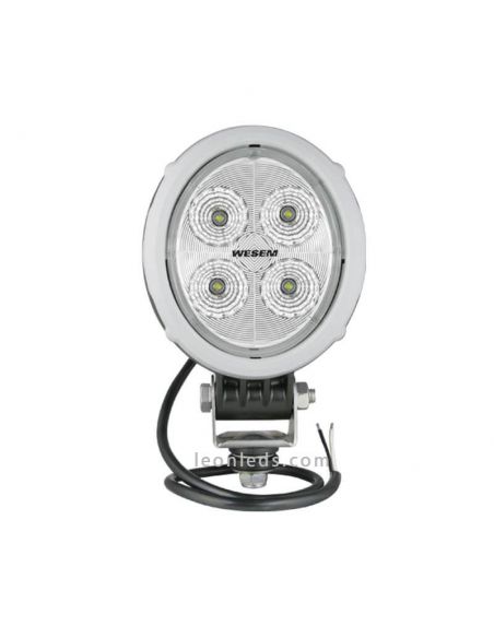 Phare LED Ovale Gris 2000Lm 10.5V à 30V DC Wesem | leonleds