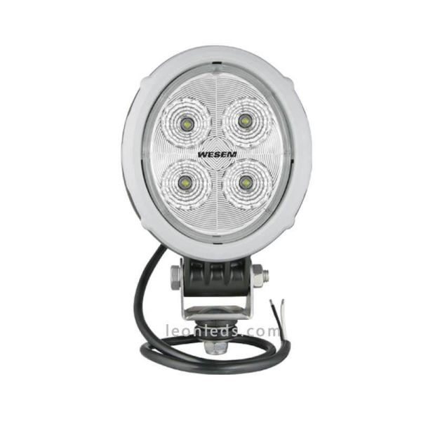 Faro Ovalado LED Gris de 2000Lm 10,5V hasta 30V DC Wesem | LeonLeds