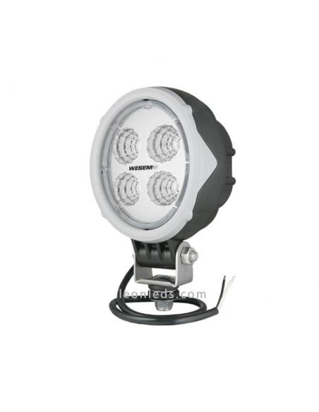 Faro Ovalado LED Gris de 2000Lm 10,5V hasta 30V DC Wesem | LeonLeds