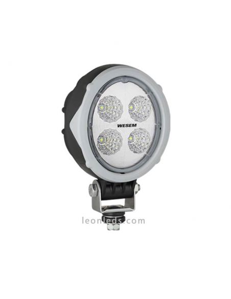 Faro Ovalado LED Gris de 2000Lm 10,5V hasta 30V DC Wesem | LeonLeds