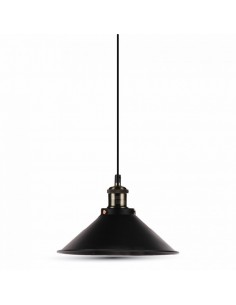 Suspension de style vintage noir mat