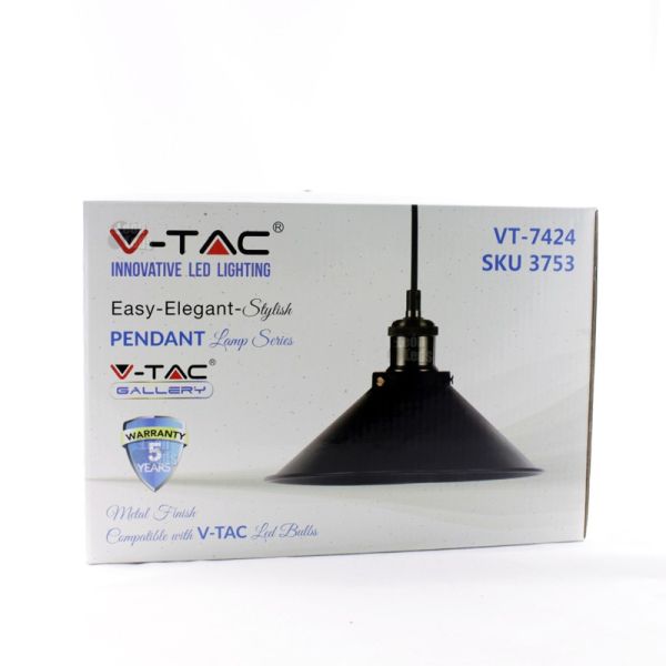 Lámpara Colgante Campana -Negro-