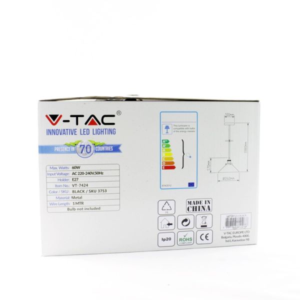 Suspension Cloche -Noir-