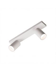 Plafón Gina 2 luces blanco | LeónLeds