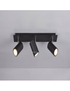 Regleta 3 focos negra Marley TrioLighting | lámpara de techo png | LeónLeds Iluminación 2