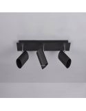 Black strip 3 holofotes Marley TrioLighting | luminária de teto | Leon Iluminação LED