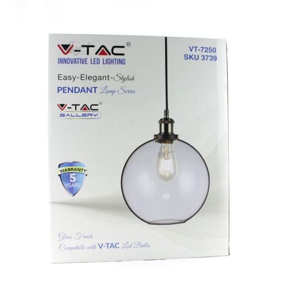 Lampe suspendue style Vintage Cristal