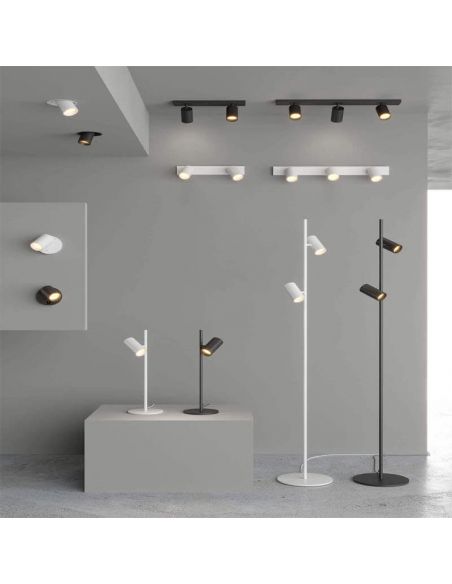 Candeeiro de mesa Gina branco ambiente | LeonLeds