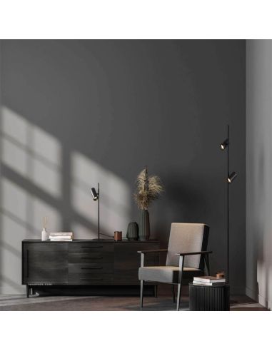 Candeeiro de mesa Gina ambiente preto | LeonLeds