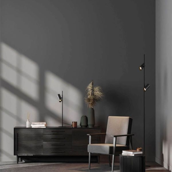 Candeeiro de mesa Gina ambiente preto | LeonLeds