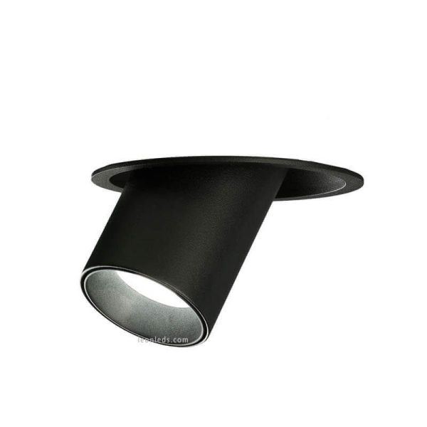 Foco empotrable Gina negro | LeonLeds