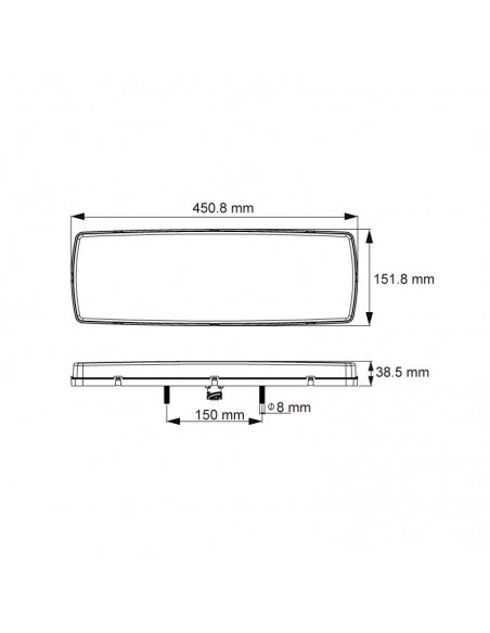 Lucidity 7-Function Tractor Truck LED Tail Light | Leon Iluminação LED