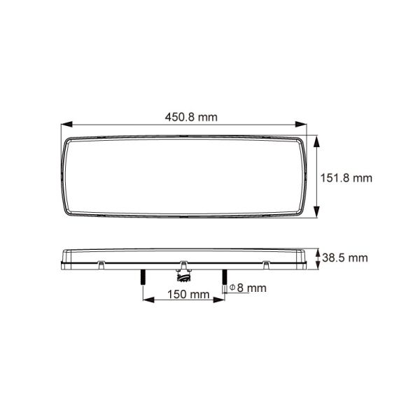 Piloto Trasero LED para camión cabeza tractora de Lucidity con 7 funciones | LeonLeds Iluminación