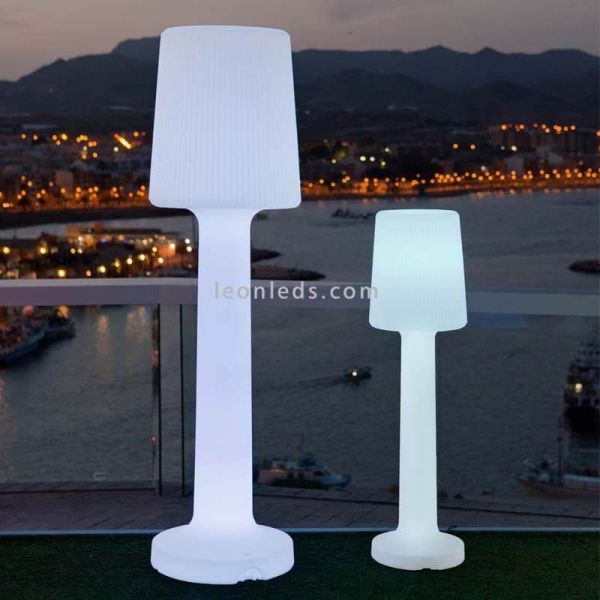 Lampadaire d'extérieur rechargeable Carmen 110 ou 165cm ambiant
