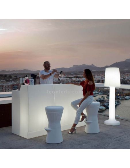 Lampadaire extérieur rechargeable Carmen 110 ou 165cm extérieur New Garden