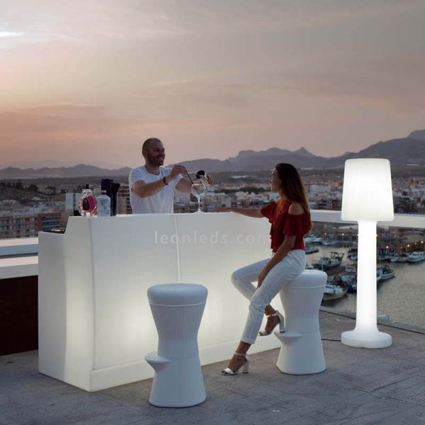 Lampadaire extérieur rechargeable Carmen 110 ou 165cm extérieur New Garden
