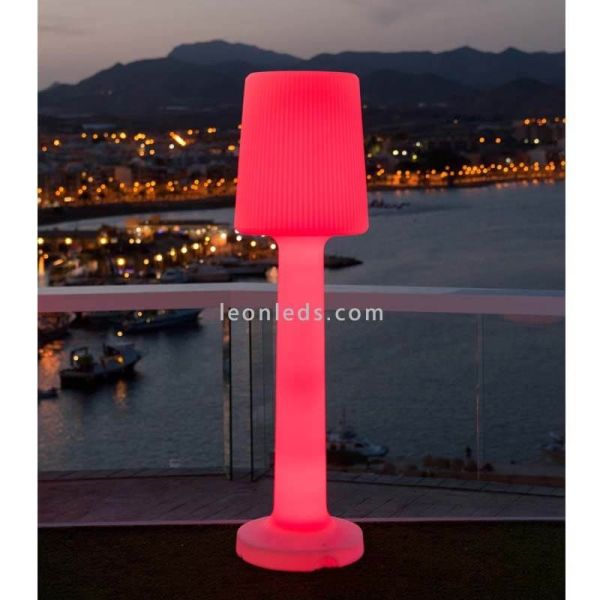 Lámpara de pie exterior recargable Carmen 165cm