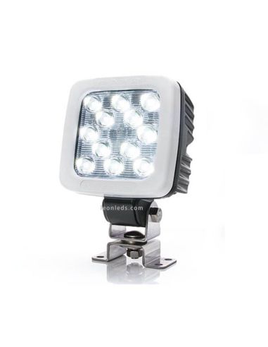 Faro LED cuadrado 6.000Lm Óptica Combo 12-70V Was | LeonLeds