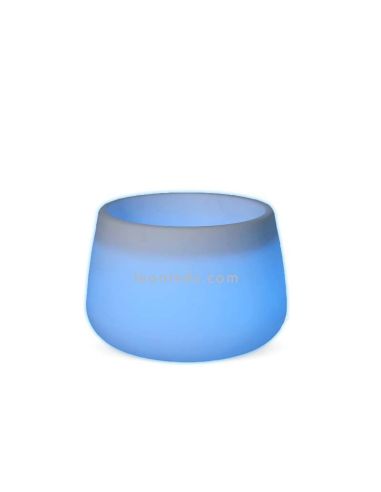 Macetero LED exterior mediano Camelia 60 recargable