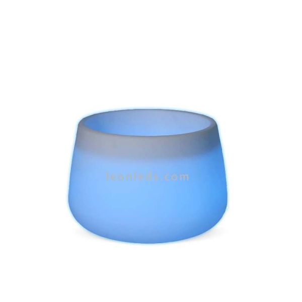 Macetero LED exterior mediano Camelia 60 recargable