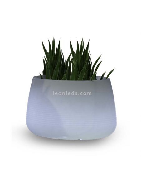 Macetero LED exterior mediano Camelia 60